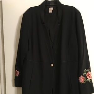 Chico’s black jacket size 3